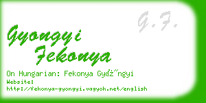 gyongyi fekonya business card